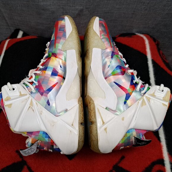 %Size 9.5 Nike LeBron 12 Ext \'Prism\' 748861-900 / GREAT RESTORATION / A 30 main image 8
